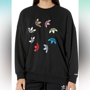 adidas Originals Women's Adicolor Shattered Trefoil Wheel Sweatshirt